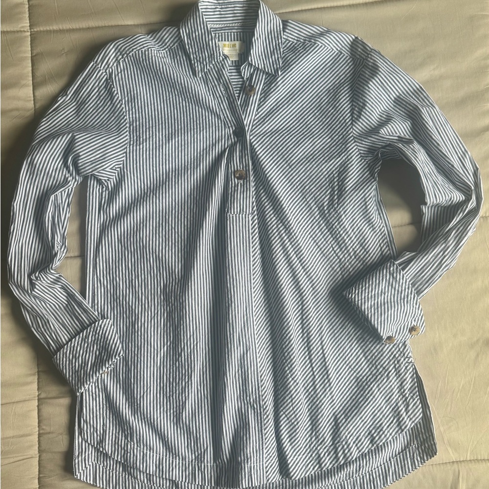 Maeve by Anthropologie Henley Popover Shirt Sz. XS